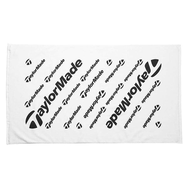 TaylorMade Tour Golf Towel ,White - Golf Gift