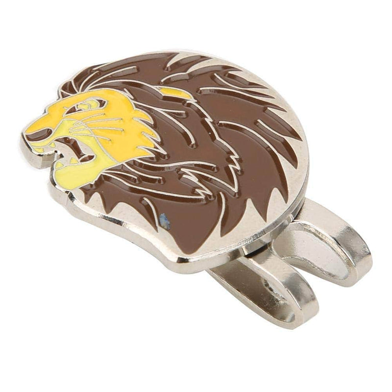 Golf Ball Markers Portable Mini Beautiful Lion Ball Marker with Strong Magnetic Golf Hat Clip Accessory - Golf Gift