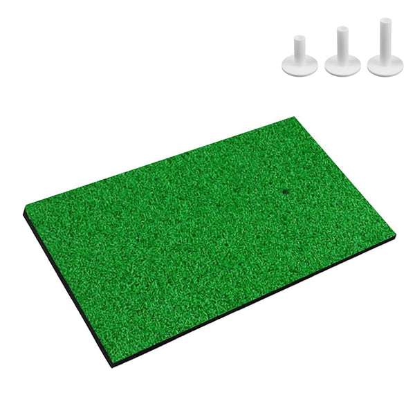 Scott Edward Golf Hitting Mat Tee Turf, Rough Turf and Fairway Turf Multiple Versions Portable Golf Training Mat Practice Training Mat for Indoor and Outdoor with 3Pcs Rubber Tees - Golf Gift