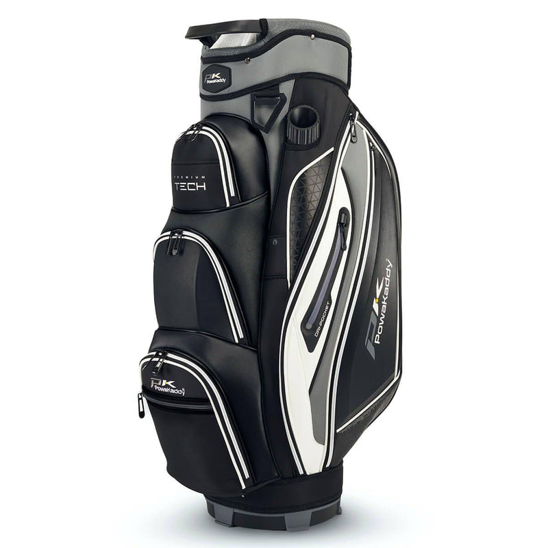 PowaKaddy PREMIUM TECH GOLF CART TROLLEY BAG – BLACK/WHITE - Golf Gift