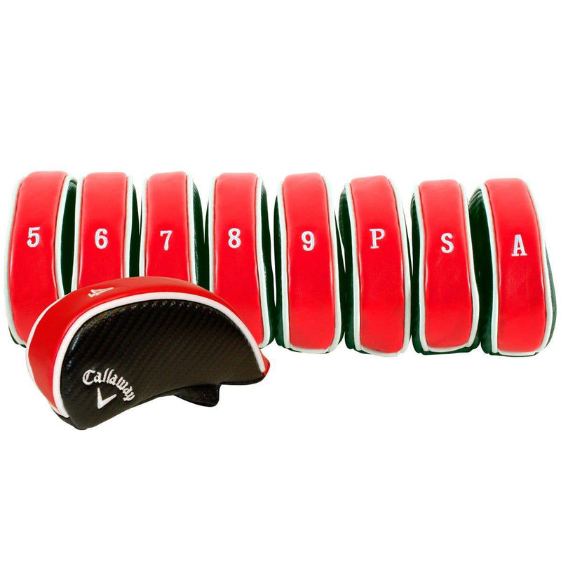 Callaway Deluxe Iron Covers (Pack of 9) - Red - Golf Gift