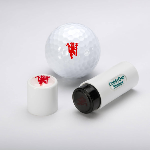 CaddyGolfStamps Man U Manchester Red Devils United Football Design Golf Ball Stamper Stamp Marker Personalise your Golf Balls Golf Gift Birthday Gift - Golf Gift