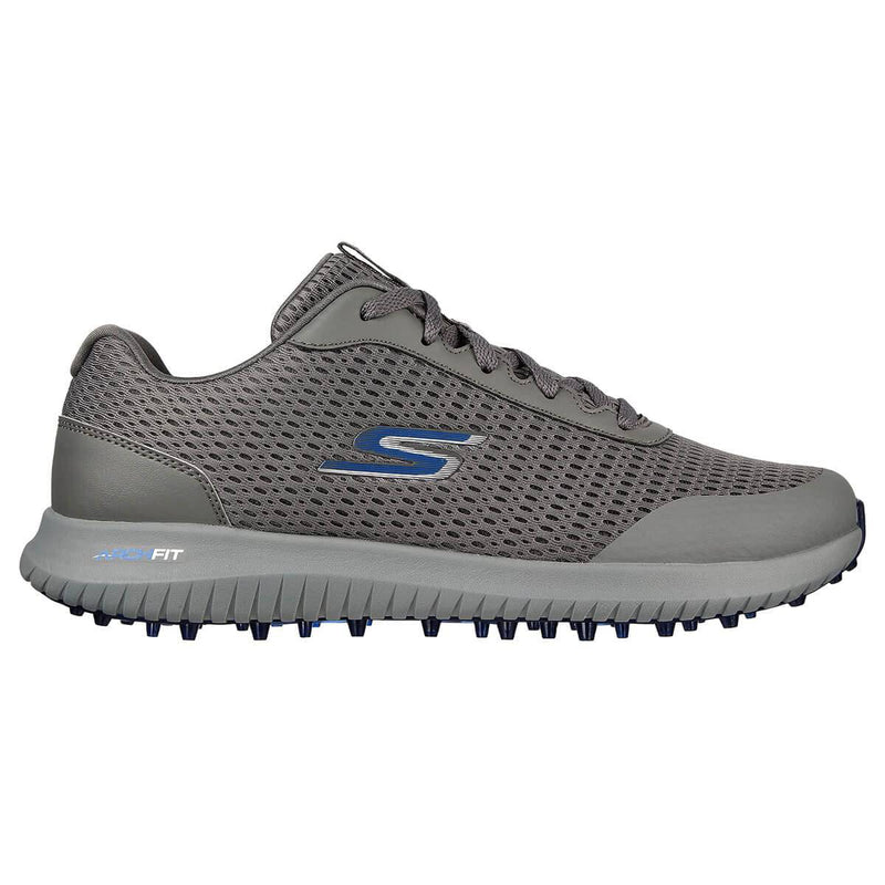 Skechers Mens Shoe-GO Golf MAX 2 Fairway 3 Sneaker, Charcoal Textile/Navy Trim, 8 UK - Golf Gift