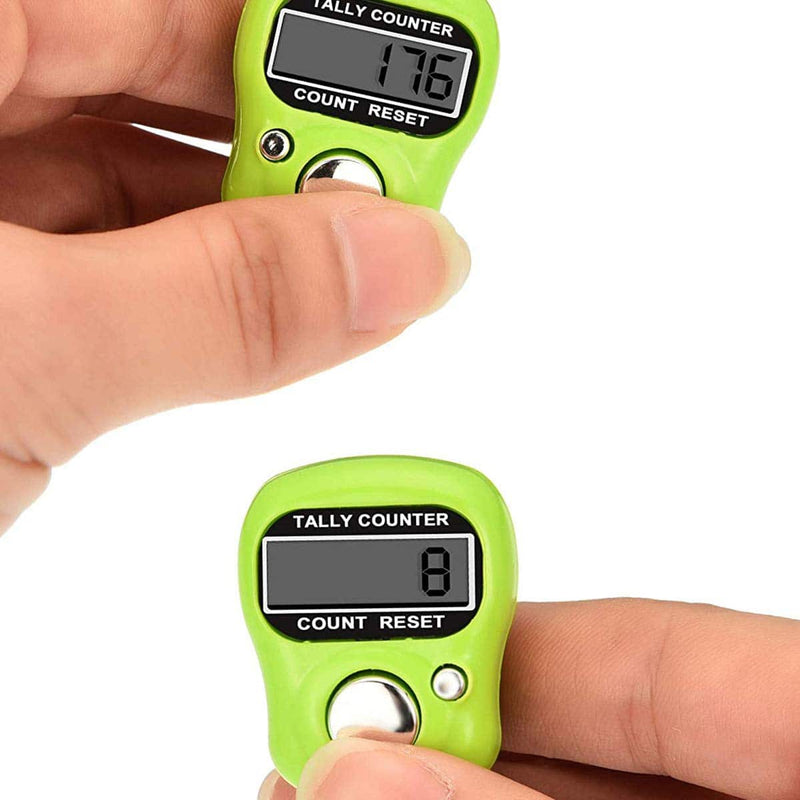 binky Mini LCD Electronic Digital Display Finger Hand Tally Counter Counting (5pcs) - Golf Gift