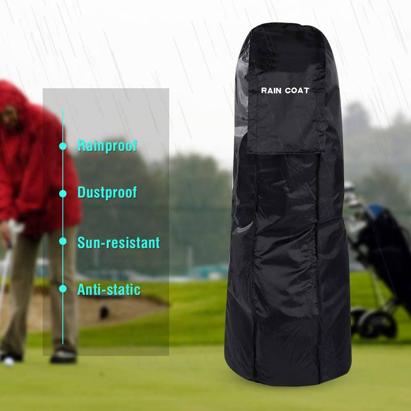 DEWIN Bag Rain Cover, Bag Cover Rain Bag Covers Rainproof Silk Durable Waterproof Travel Cover Rain Coat for Bag (Black) - Golf Gift