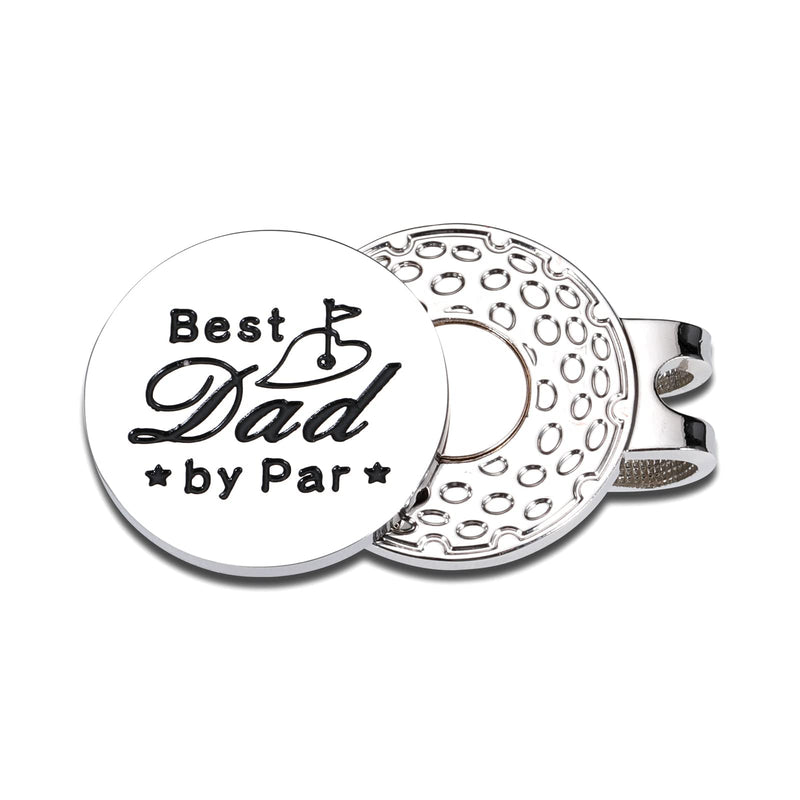 Golf Ball Marker Hat Clip Golf Daddy Magnetic Golf Ball Marker for Dad Fathers Day Birthday Gifts Idea Golf Lover Dad Gifts for Him Funny Golf Ball Marker for Daddy Papa Christmas Summer Gifts for Him - Golf Gift