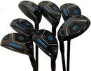 LAZRUS GOLF Premium Hybrid Golf Clubs for Men - 2,3,4,5,6,7,8,9,PW Right Hand & Left Hand Single Club, Graphite Shafts, Regular Flex (RH Set 4-PW Black) - Golf Gift