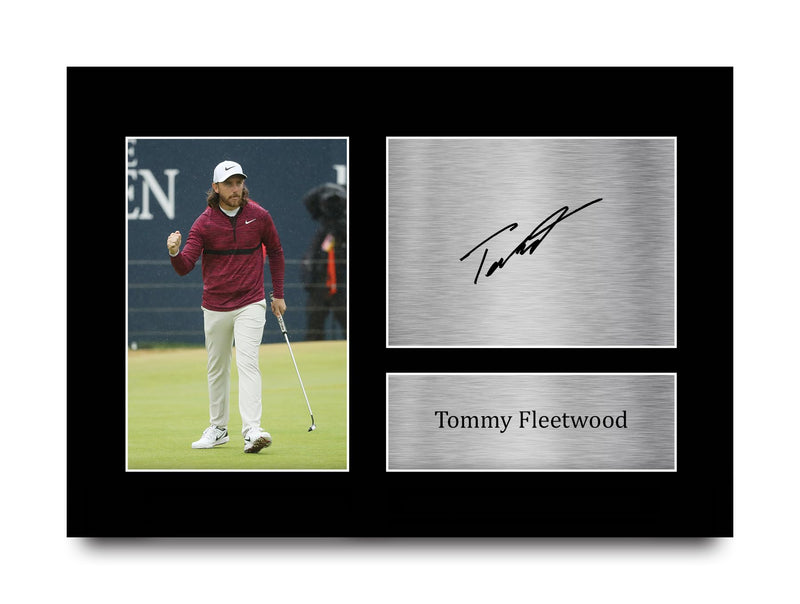 HWC Trading A4 Tommy Fleetwood Gifts Printed Signed Autograph Picture for Golf Memorabilia Fans - A4 - Golf Gift