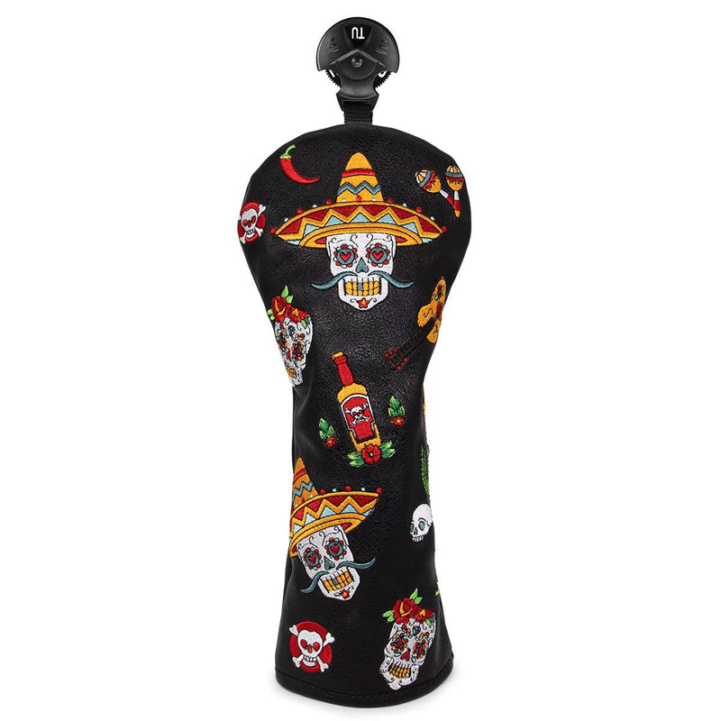 Golf Club Head Cover 3 Wood Headcover Sugar Skull (for Hybrid(1pcs)) - Golf Gift