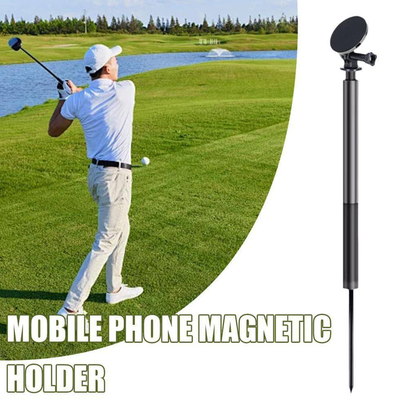 Golf Monopod Selfie Stick,Golf Swing Analyzer Phone Holder,Adjustable Tripod with Spike Stake Golf Accessories,Portable Phone Camera Spike Stake for Recording Your Golf Swing - Golf Gift