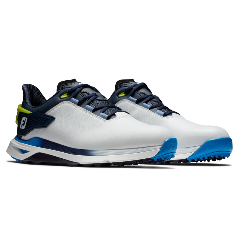 FootJoy Men's Pro/SLX Golf Shoe, White/Navy/Blue, 10 UK - Golf Gift