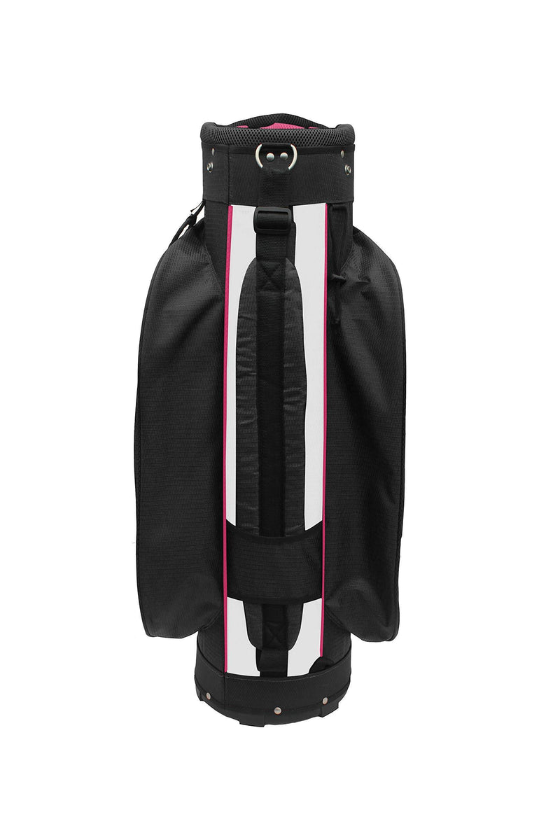 BAFEYU Majek Ladies Black White Teal Pink Golf Bag 9 inch 14-Way Friendly Separator Top - Golf Gift