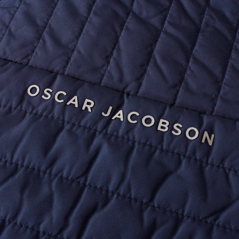 Oscar Jacobson Mens Harrington Padded Thermal Golf Jacket - Navy - L - Golf Gift