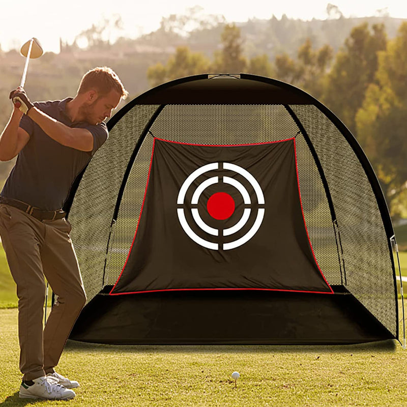 Golf Practice Hitting Nets for Backyard Driving Indoor Use Heavy Duty Practice Golf Driving Nets for Backyard Premium Portable Golf Impact Nets Cages with Frame and Net for Men - Golf Gift