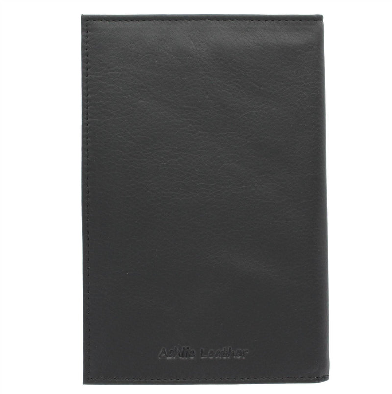 Large Leather Golf Scorecard Holder - for UK, Ireland & European scorecards 2314 Black - Golf Gift