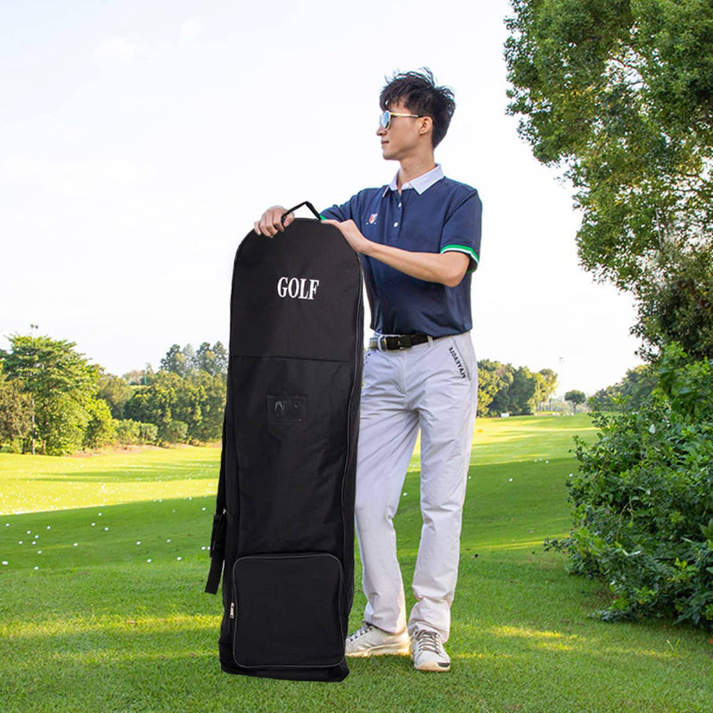 Holdfiturn Padded Golf Bag Travel Waterproof Golf Club Bag Golf Travel Bags Golf Bag Cover 130x25x36cm Golf Carry Bag with Wheels for Golf GearTransportation - Golf Gift