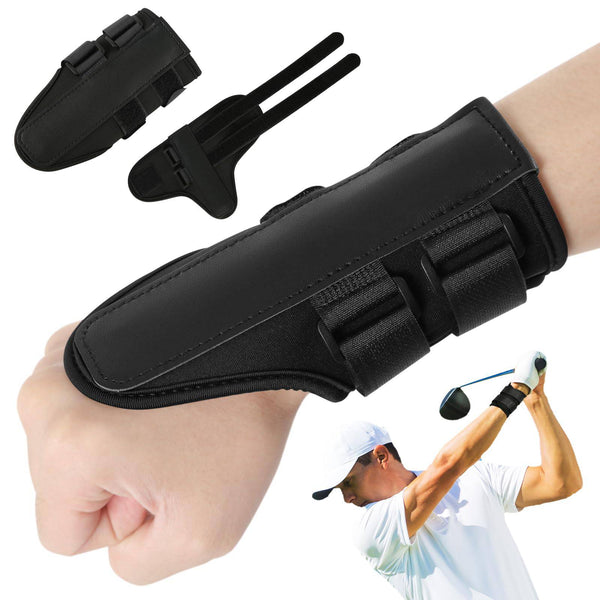 PEUTIER Golf Swing Alignment Brace, Neoprene Golf Wrist Training Aid Comfort Golf Grip Trainer Golf Swing Training Aid Golf Hand Gesture Practice Tool Wrist Correction for Golf Beginners - Golf Gift