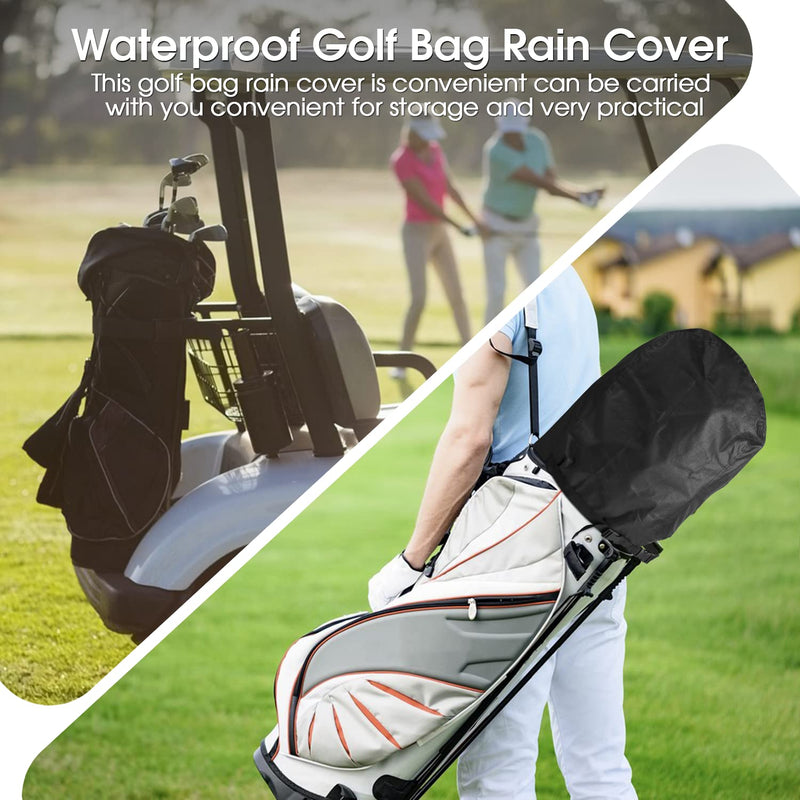 Rilime Golf Bag Rain Cover - Waterproof Golf Bag Cover Golf Bag Rain Cover for Men Women Golf Stand Bags & Carry Cart - Golf Gift