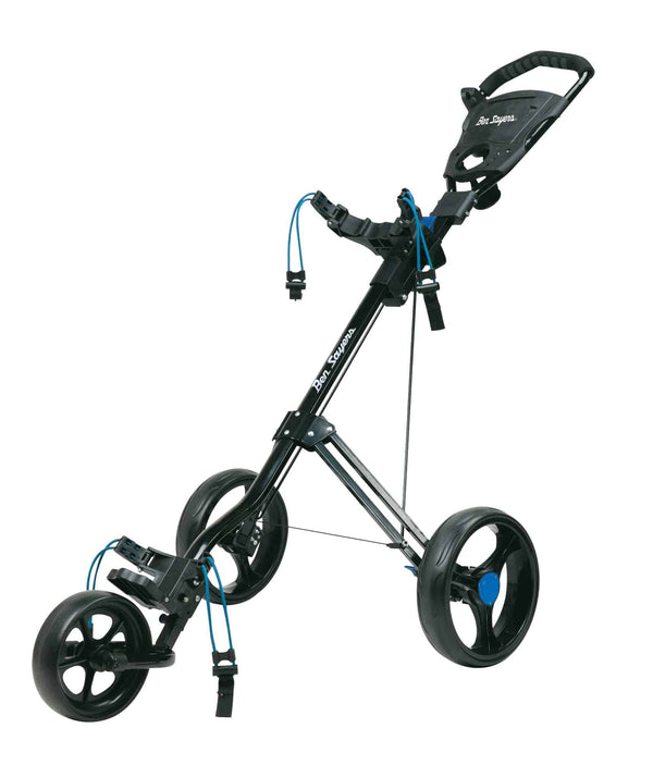 Ben Sayers Three-Wheel Trolley, Blend, Black - Golf Gift