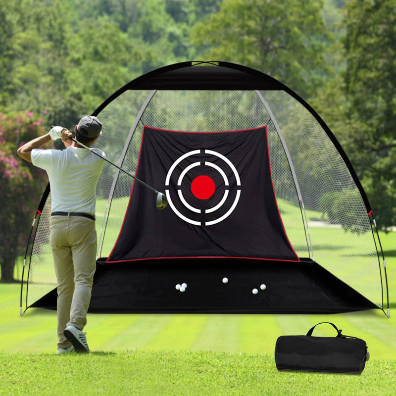 KAIDIDA Golf Practice Hitting Nets for Backyard Driving Indoor Use 10x7 FT Heavy Duty Practice Golf Driving Nets for Backyard Premium Portable Golf Impact Nets Cages with Frame - Golf Gift