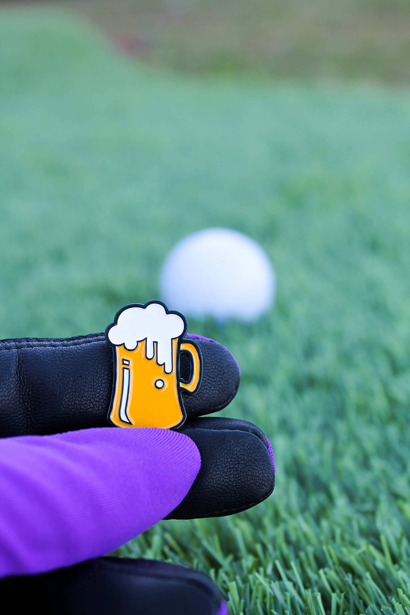 Mulligan Hooligan Beer Mug Ball Marker + Magnetic Hat Clip, Unique Golf Gift, Premium Quality, The Perfect for Your Favorite Golfer, Golf Accessories for Any Occasions - Golf Gift