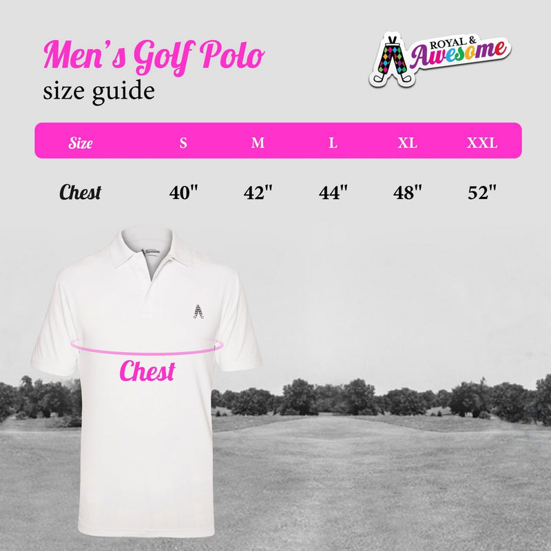 Men’s England St George’s Cross Golf Polo by Royal & Awesome