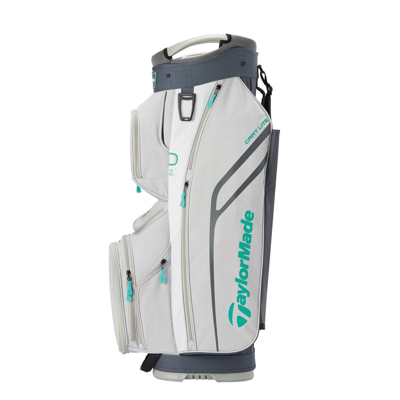 TaylorMade Kalea Ladies Golf Bag, Gray - 14 Way Top, 11 Pockets, Lightweight Cart Bag for Women - Cart Lite - Golf Gift