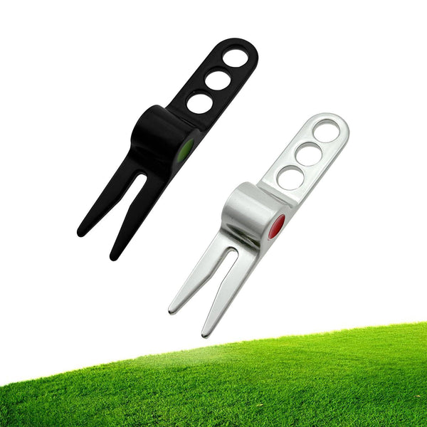 Auswalar 2 PCS Lightweight Metal Golf Divot Repair Tool,Zinc Alloy Pitch Mark Repair Tool Golf Divot Tool for Golfer - Golf Gift