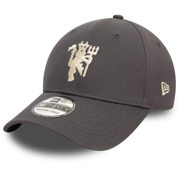 New Era 39Thirty Stretch Cap - Manchester United Charcoal - M/L - Golf Gift