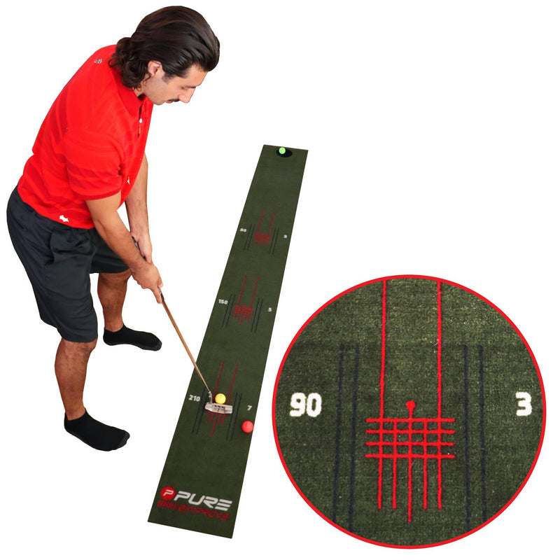 Pure2Improve Perfect Stroke Putting Mat - Golf Gift