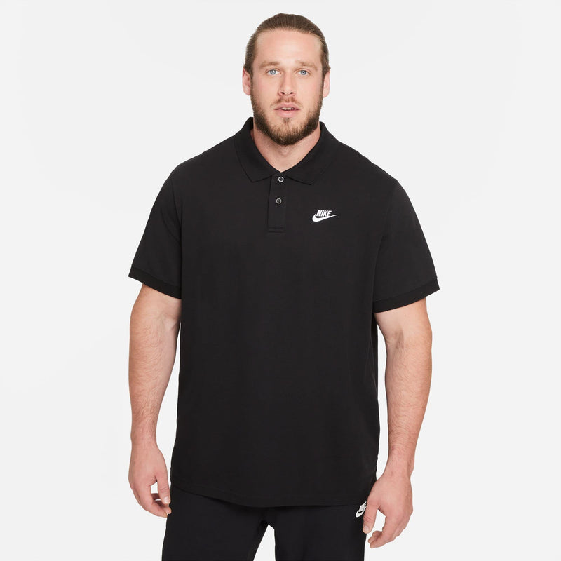 NIKE Men's M Nsw Ce Matchup Pq Polo Shirt, Black/(White), L UK - Golf Gift