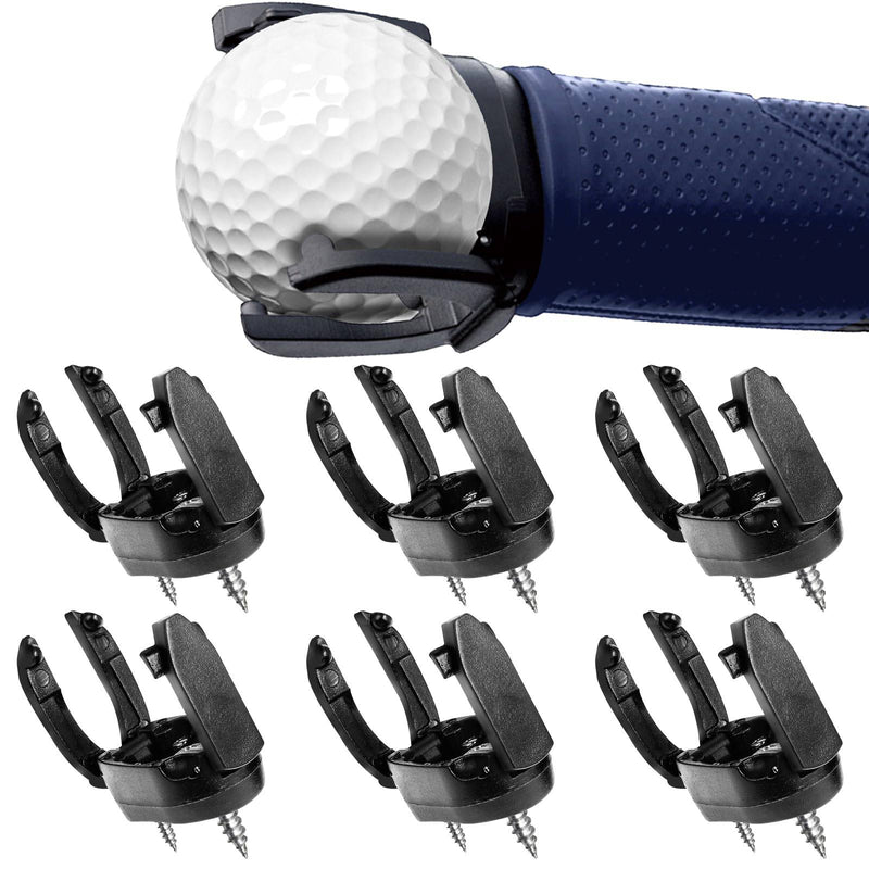 Prasacco 6 Pcs Golf Ball Picker Upper Golf Ball Retriever Foldable Golf Ball Claw Grabber Pickup Tool Golf Accessories - Golf Gift