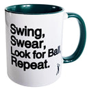 Swing Swear Repeat Golf Mug – Funny Gift for Golfers