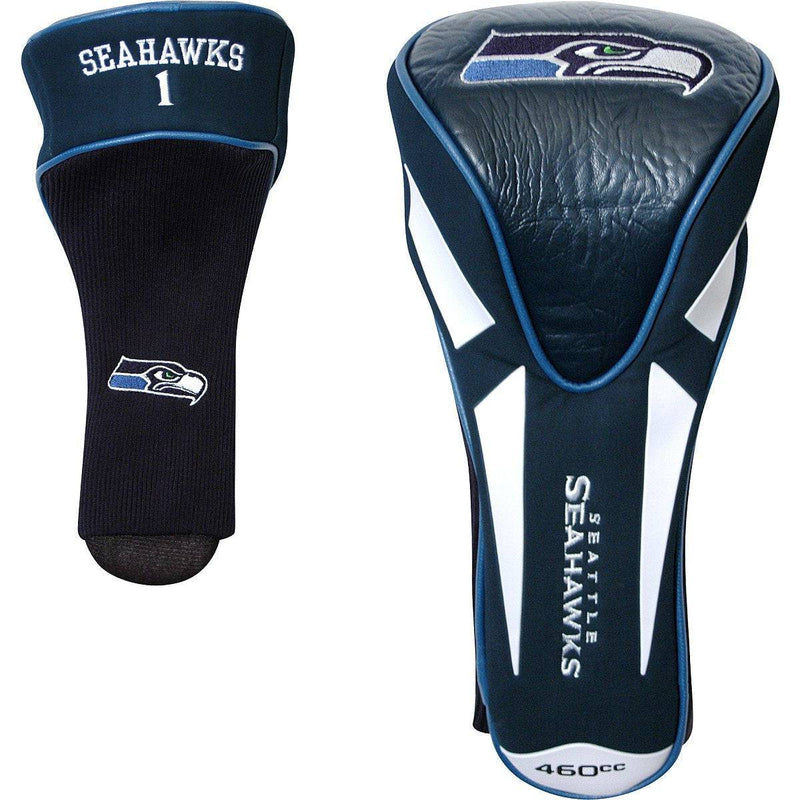 Team Golf NFL Seattle Seahawks Single Apex Driver Head Cover Golf Club Single Apex Driver Headcover, Fits All Oversized Clubs, Truly Sleek Design - Golf Gift