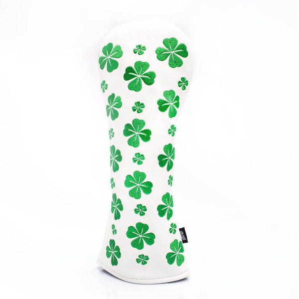 The Luck Of The Irish Golf Club Headcovers by Chippi Golf, Driver, Fairway Wood and Hybrid, Fits All Major Brands, Embroidered, Waterproof, Durable PU Leather With A Soft Inner Lining (Fairway Wood) - Golf Gift