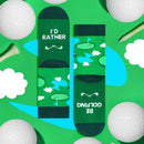 Funny “I’d Rather Be Golfing” Socks – Gift for Men & Teen Golfers