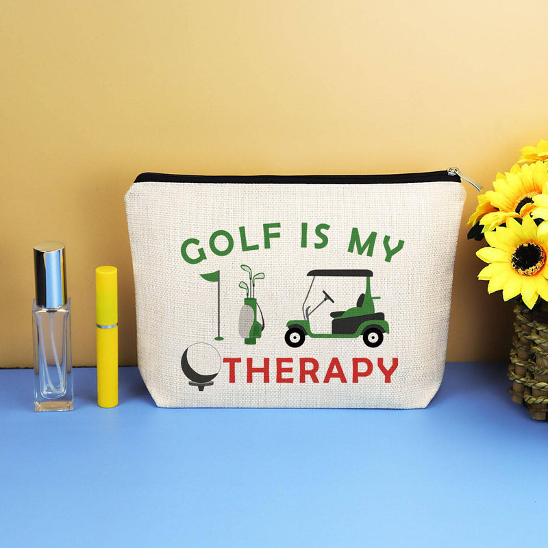 Golf Gifts Lady Golf Cosmetic Bags Golf Lover Gifts Golf Player Gifts Golfer Makeup Bag Golf Team Gifts for Girls Women Golf Accessories Gifts Golfing Gifts Christmas Birthday Gifts Travel Make Up Bag - Golf Gift