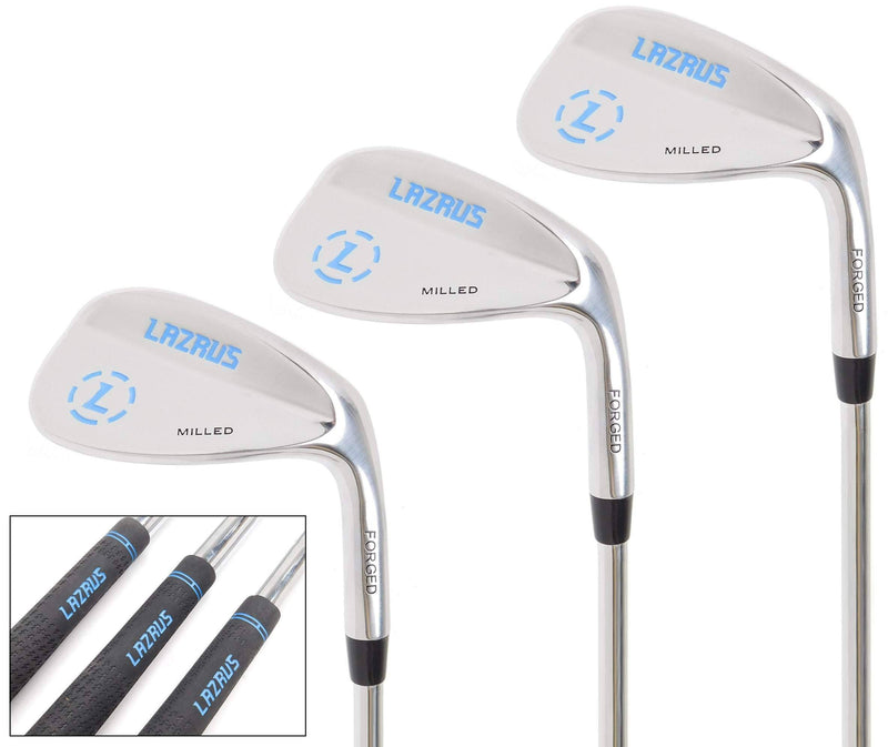 LAZRUS Premium FORGED Golf Wedges Set For Men - 52 56 60 Degree - Golf Gift