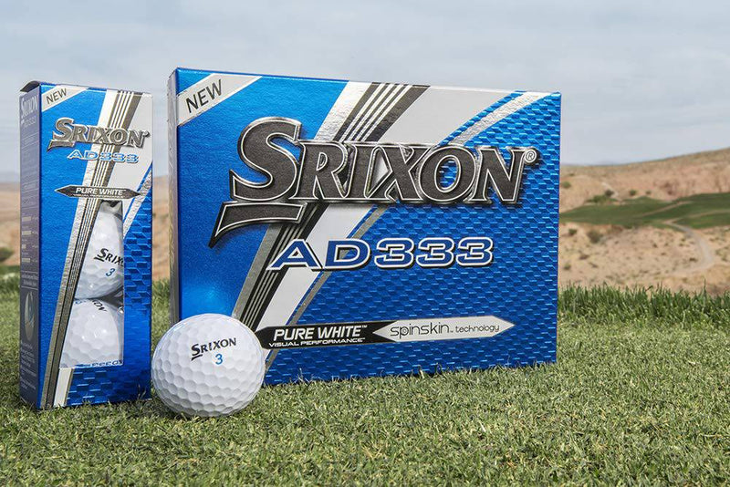 Srixon Men's AD333 Golf Balls, White, One Dozen (2017 Version) - Golf Gift