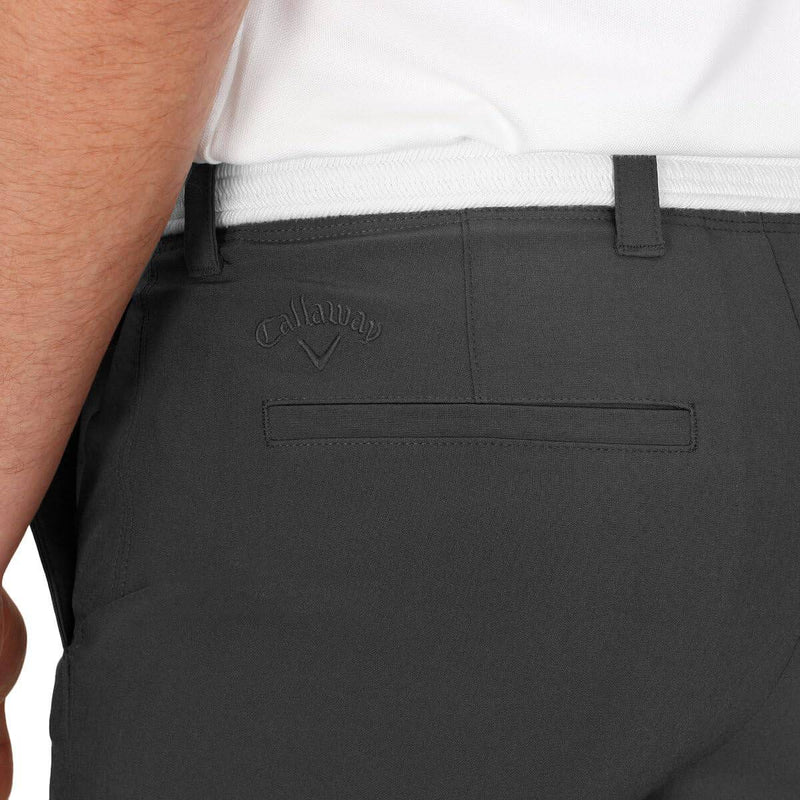 Callaway Golf Mens FF Poly Opti-Stretch Golf Shorts - Asphalt - 36" Waist - Golf Gift