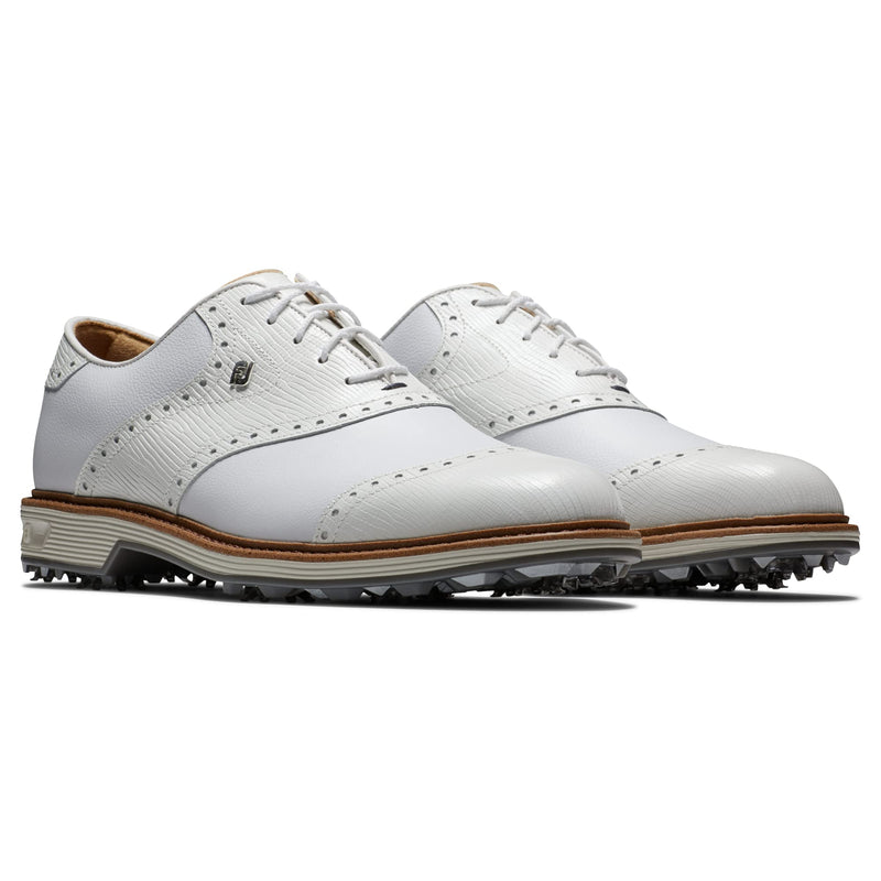 FootJoy Men's Premiere Series Wilcox Golf Shoe, White White Grey, 10 UK - Golf Gift