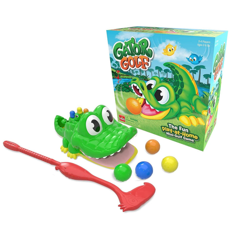 Gator Golf: The Fun Play-at-Home Mini Golf Game | Kids Interactive Action Golf Game | For 2-4 Players | Ages 3+ - Golf Gift