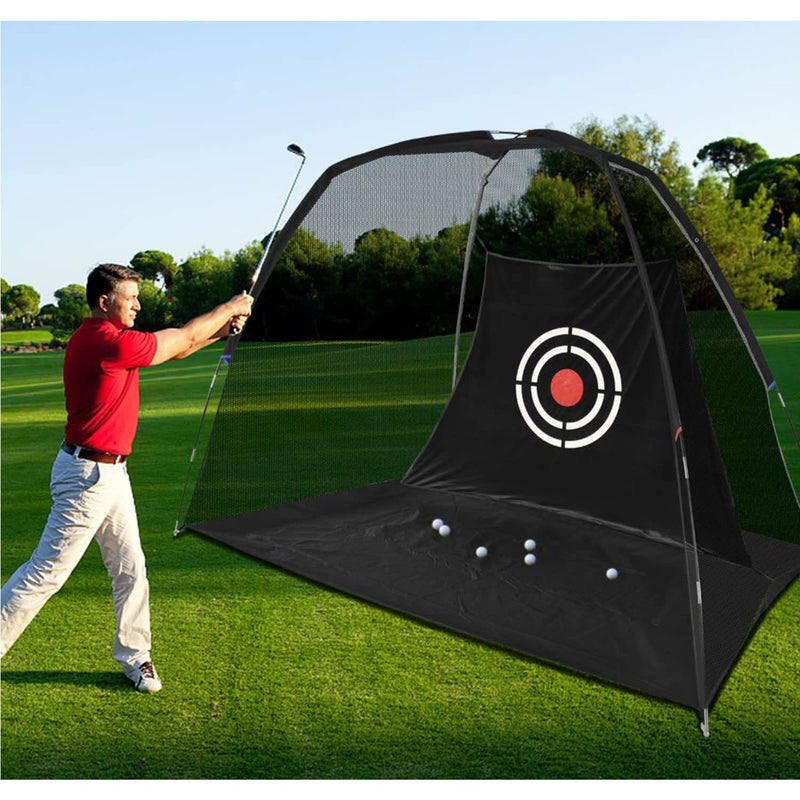 KAIDIDA Golf Practice Hitting Nets for Backyard Driving Indoor Use Heavy Duty Practice Golf Driving Nets for Backyard Premium Portable Golf Impact Nets Cages with Frame for Men Women - Golf Gift