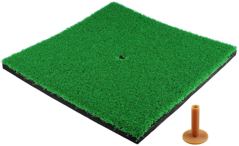 CRESTGOLF Golf Hitting Mats Indoor/Outdoor SBR Golf Mats for Driving Range Practice, Backyard Use - Green, 12 x 12 Inch… - Golf Gift