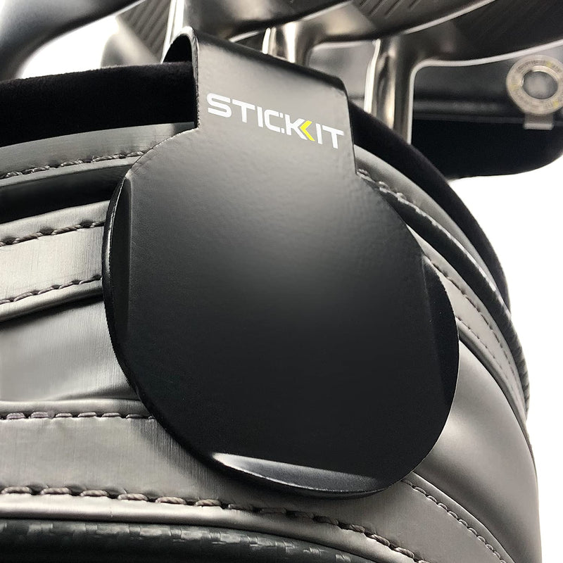 STICKIT Magnetic Golf Bag Landing Pad I Metal Bag Clip for Quick and Easy Use of Magnetic Golf Gear & Accessories with Convenient Positioning on Your Golf Bag - Golf Gift