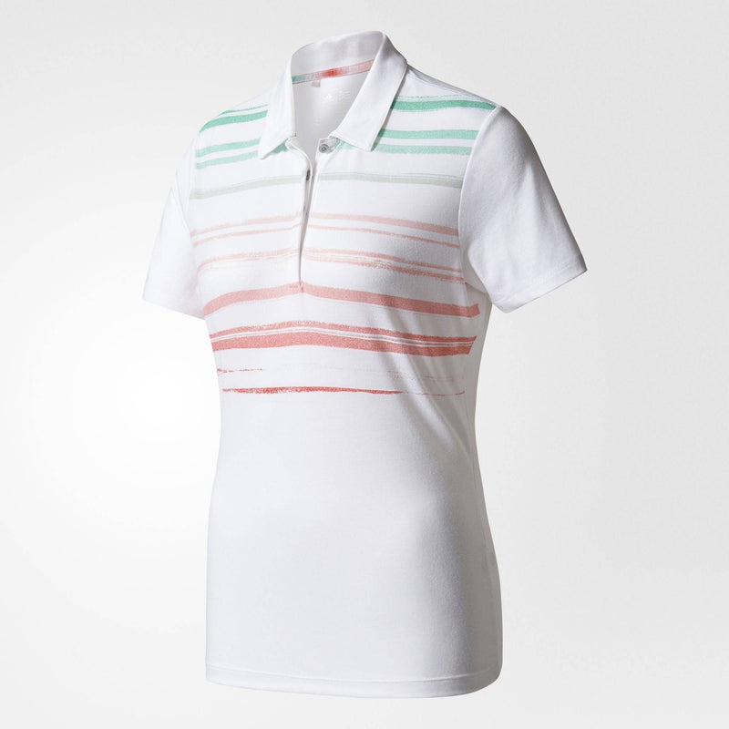 adidas Merch Women's Golf Polo Shirt, White, M - Golf Gift