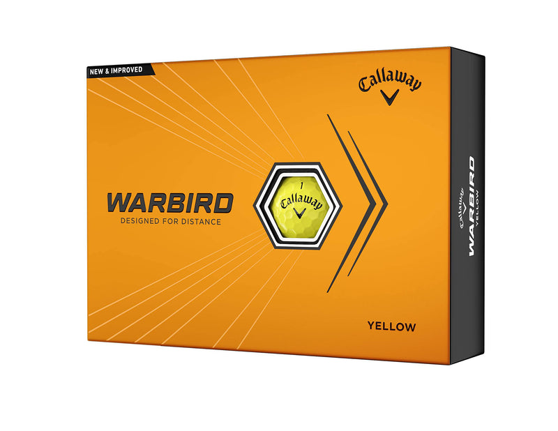 Callaway Golf Warbird Golf Ball Yellow 2023 - Golf Gift