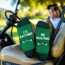 Funny “I’d Rather Be Golfing” Socks – Gift for Men & Teen Golfers