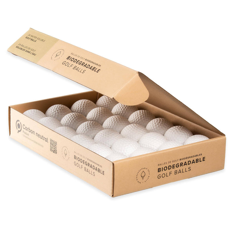 Biodegradable Golf Balls | Water Dissolvable | Eco Friendly Golf Gift | Water Soluble | Perfect for Outdoor Practice | Dissolves in 2-4 Weeks (24) - Golf Gift