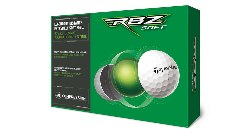 Ben Sayers XF Pro Chipper MRH, Black, 34" & TaylorMade RBZ Soft Dozen Golf Balls, White,2021 - Golf Gift